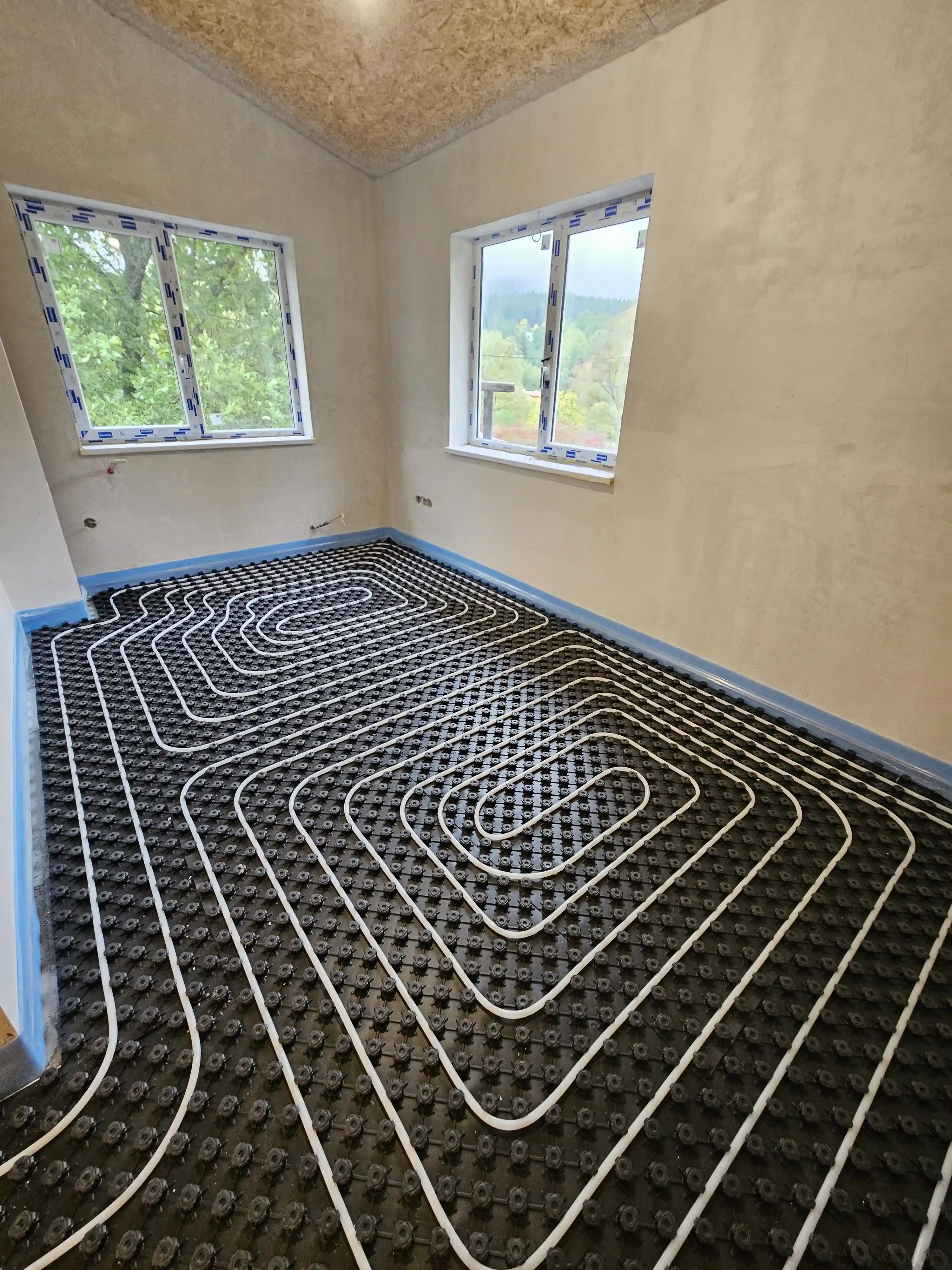 Изграждане на водно подово отопление 1