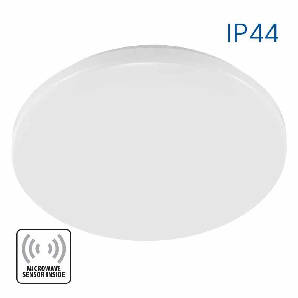 LED плафониера с микровълнов сензор KENA LED · 12W · MW36 · IP44
