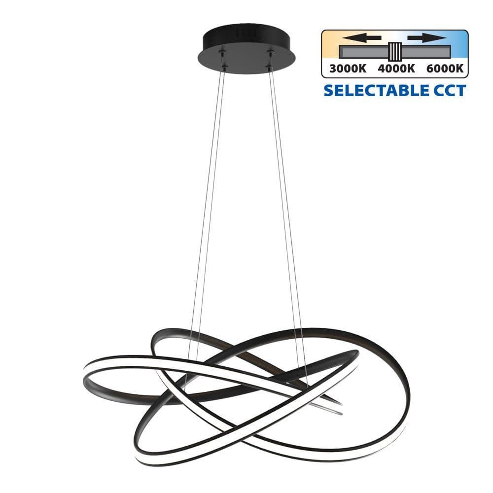 LED Полилей MAREA LED · 60W · Черно · CCT-SWITCH · 3000–4000–6000K